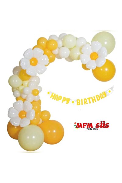 MFM مجموعة سلسلة بالونات من رقائق ديزي لعيد الميلاد السعيد