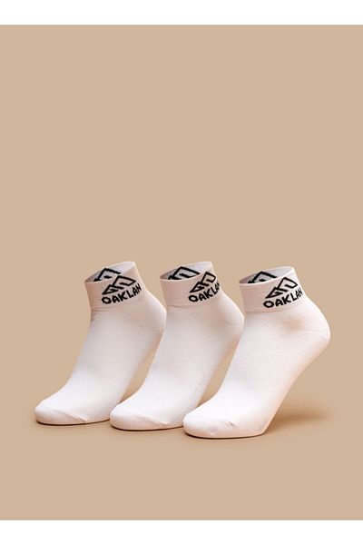 Oaklan by Shoexpress Logo Detail Ankle Length Sports Socks - Set of 3