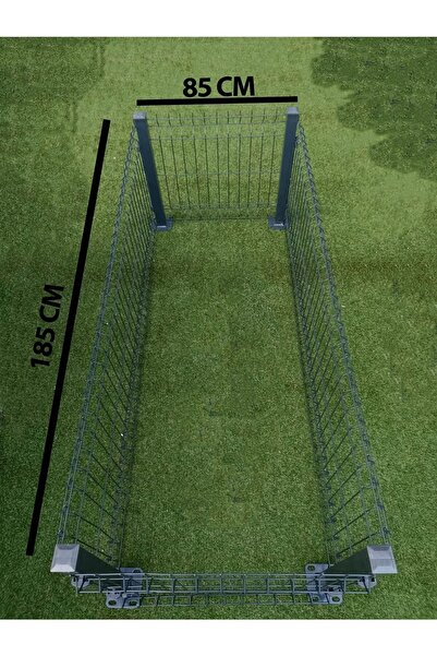 RENKLİ EVİM Mezarlık, Kolay Kurulum Mezarlık Antrasit, Mezarlık Alanı Çevirme 85x185cm