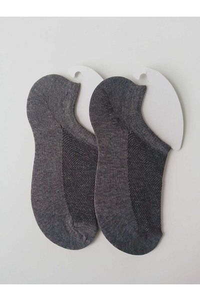GÇO 2 Pairs of Cotton Patternless Women's Ballerina Socks