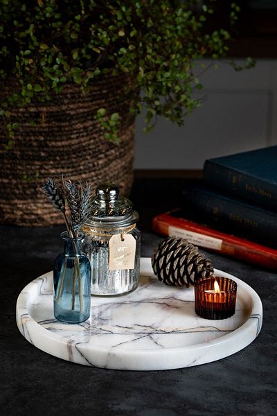 Demy Craft Marble Tray 28 Cm.
