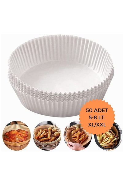 Brawi AIR-O-FRYER Airfryer Baking Paper 50 Pieces XL/XXL Airfryer Oil-Free Fryer Baking