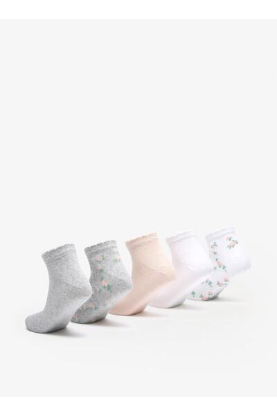 Flora Bella by Shoexpress Flora Bella Assorted Ankle Length Socks - Set of 5