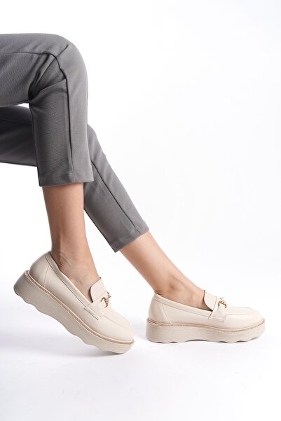 Limeo Pantofi de damă Mocasin Mocasin Ocazional cu talpă înaltă, cu bijuterii din metal