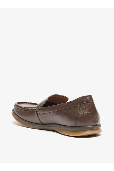 Duchini Men's Textured Slip-On Moccasins