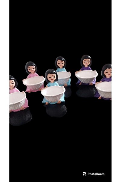 Berk Lokumluk Lokumcu Kızlar 6li Set Kahveyani Sunumluk Set