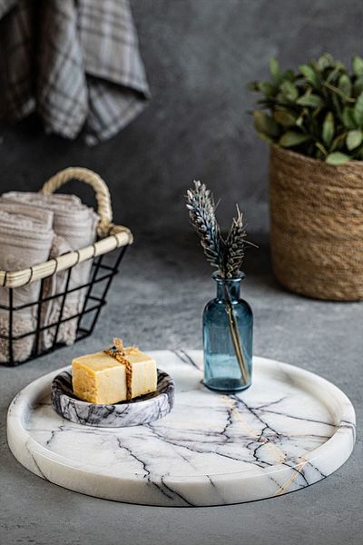 Demy Craft Marble Tray 28 Cm.