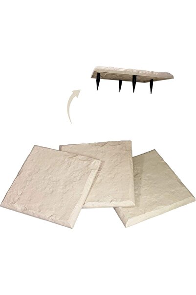 RENKLİ EVİM Plastik Bahçe Yer Karosu Dekoratif Yürüyüş Yolu 1 Adet