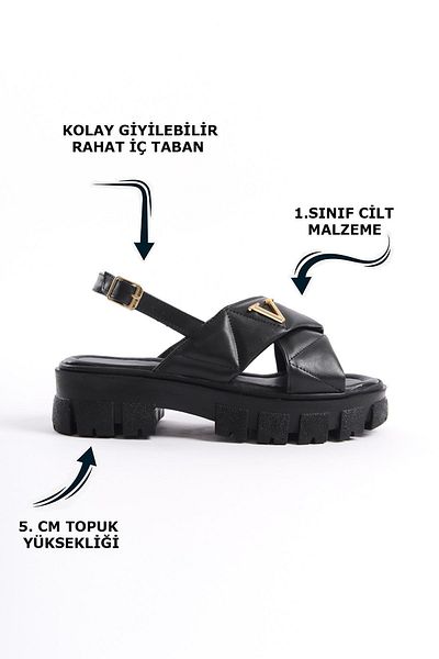 Limeo Auriu V Logo Detaliat - Sandale de damă de vară cu talpă moale înaltă
