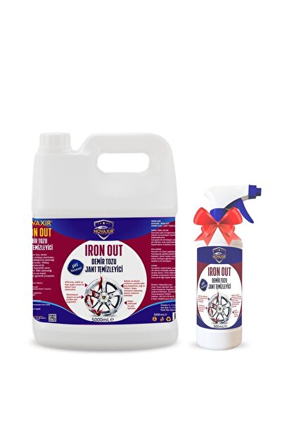 novaxir Iron-out Demir Tozu Jant Temizleyici 5l 500ml, Konsantre, Ph Nötr, Yü...