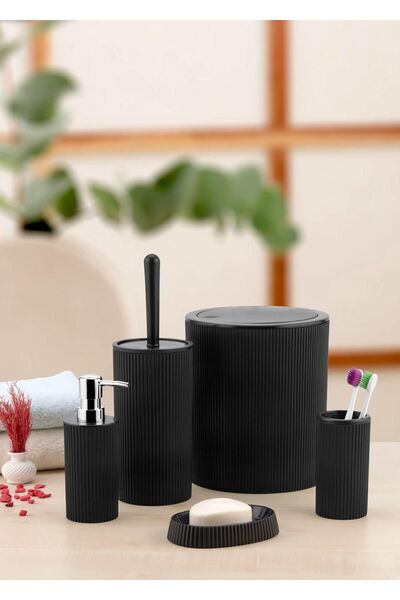 B.A.Y.NUVOLA Nuvola Dante 5 Piece Μαύρο Σετ Μπάνιου - B.a.y.