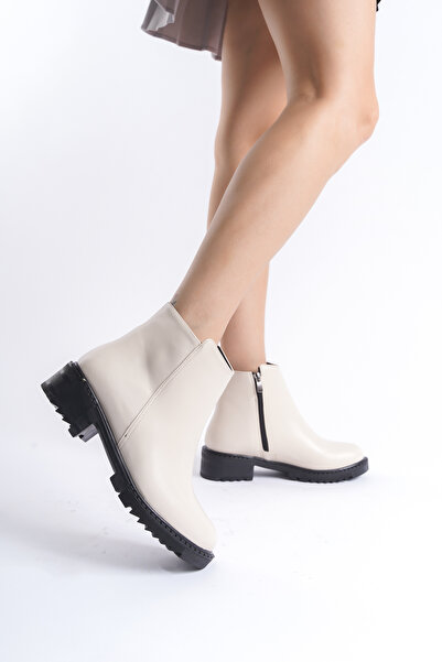 Santamarina Cizme impermeabile din piele de damă Bianca bej