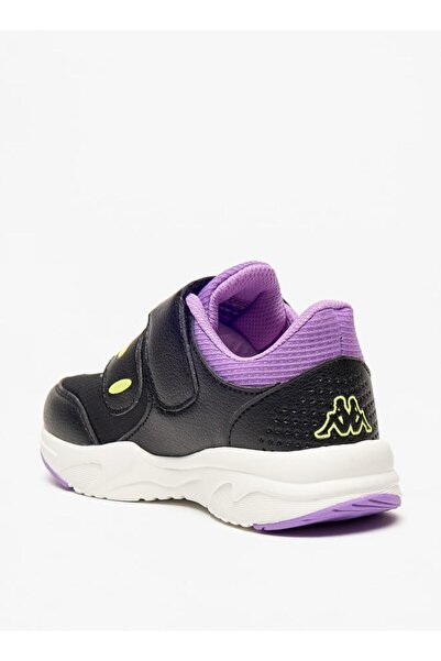 Kappa Girls' Colourblock Sports Shoes with Hook and Loop Closure