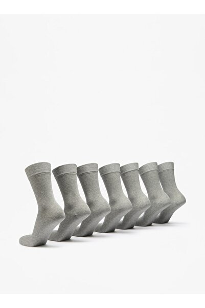 LBL by Shoexpress Düz Baldır Uzunluğu Çoraplar - 7'li Takım