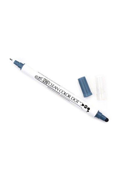 Zig قلم تحديد ذو طرفين ذو نقطة ملونة نظيفة Denim-034