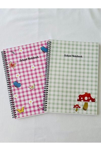 ADA OFİS KIRTASİYE A4 Checkered Notebook Set - 2 Pieces, 80 Sheets, 160 Sheets