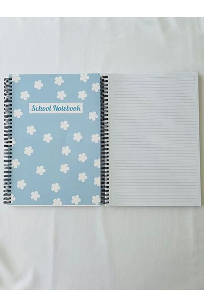 ADA OFİS KIRTASİYE A4 2-Piece Notebook Set - 1 Check and 1 Line, 21x29.7 80 Sheets 160 Pages