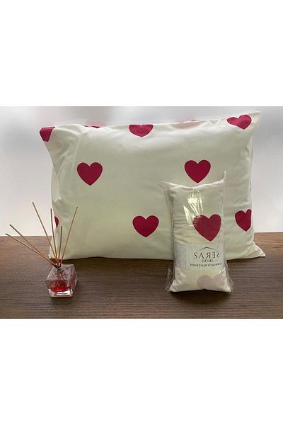 Sares Home Heart Pattern Oversize Elastic Sheet Set