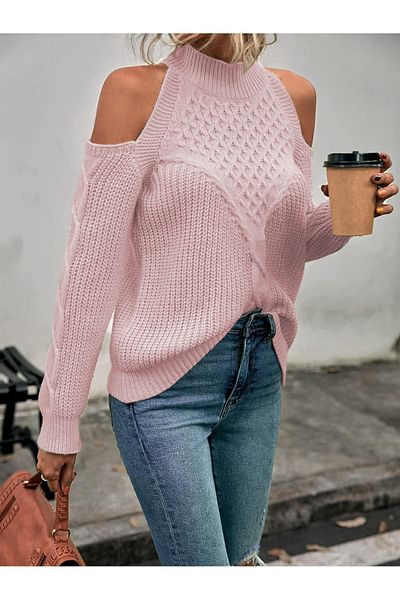 citystyle Design elegant - Pulover din tricot Thessaloniki cu umăr deschis