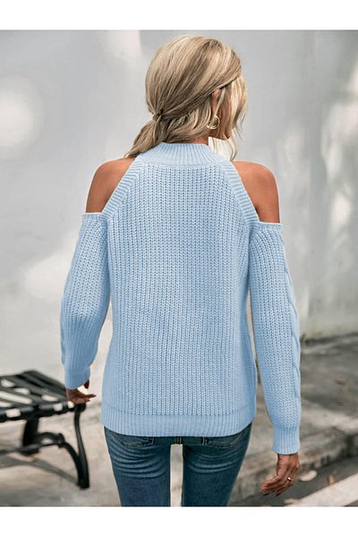 citystyle Pulover din tricot Thessaloniki cu design elegant, fără umeri
