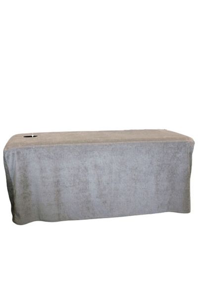 Bol Ticaret Tekstil Κρεβάτι μασάζ Outlet Color Mink - Ανοιχτό κεφάλι, κλειστή πετσέτα με άκρη
