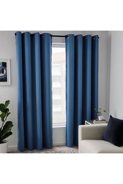 Evcimenhome Perdele rustică Blackout Hillblue