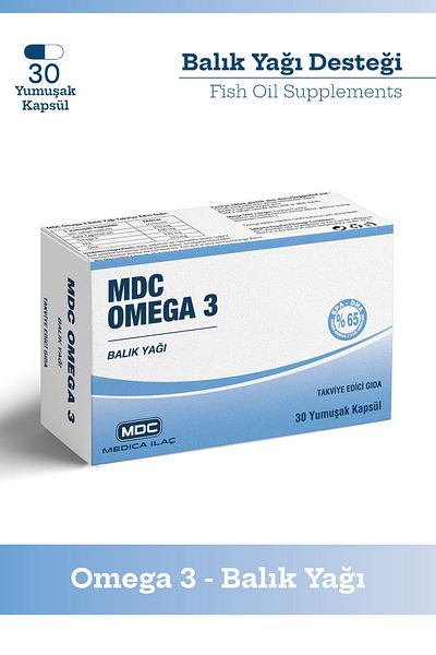MDC زيت السمك أوميجا 3 - 30 كبسولة ناعمة (EPA، DHA)