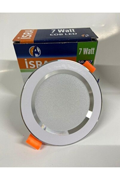 İsra 7watt 3 Farklı Renk Yanabilen Spot Beyaza Krom