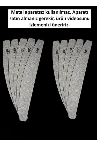 CROJE KALICI OJE Protez Tırnak Yapışkanlı Kişiye Özel Kağıt Törpü 10'lu (180 ...