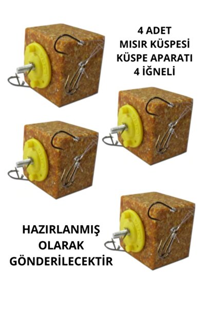 KILIÇ AV BAYİİ SELİM KILIÇ Sazan Mısır Küspesi Hazır Takımı 4 Adet