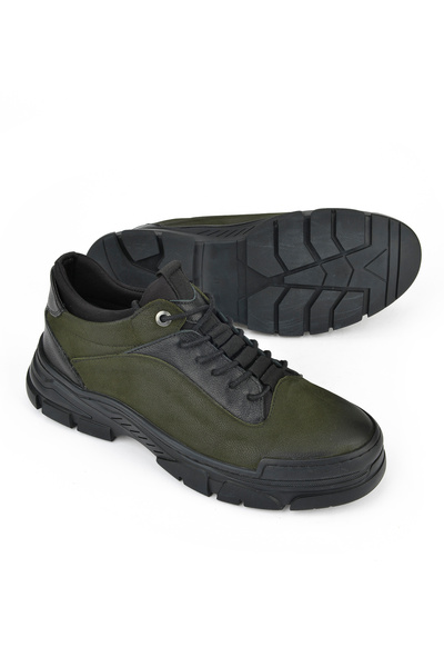 Ziya Чоловічі черевики з натуральної шкіри - 1431040ZK2309 Хакі