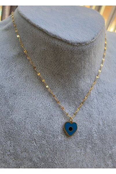 İNN JEWELLERY Çelik Kolye Kararmaz Antialerjik Kalp Figürlü ( 2 Yıl İthalatçı Garantili)