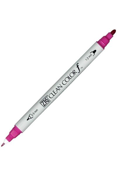 Zig Clean Color F Tcs-6000t 027 Dark Pink Double Sided Pen