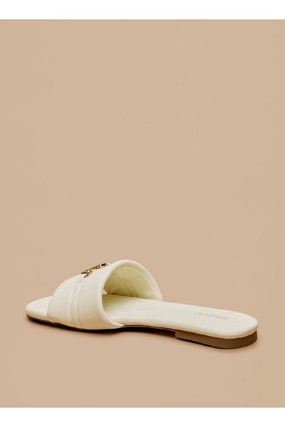 Celeste Women's Slip-On Sandals with Metal Accent