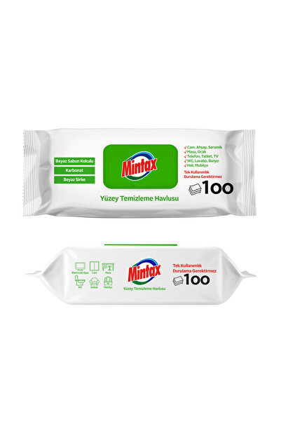 Mintax Yüzey Temizlik Havlusu 100'lü