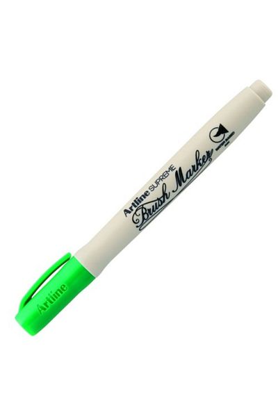 artline Supreme Brush Marker Flexible Brush Tip Pen Green