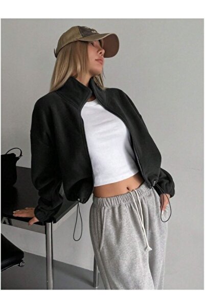 MOONBULL Γυναικείο Fleece - Μέση με ελαστική λεπτομέρεια και φερμουάρ