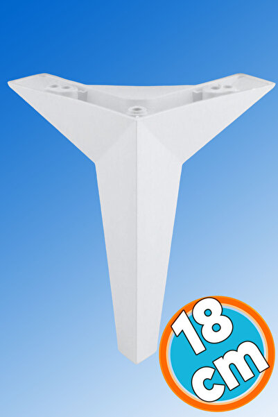 NZB Mobilya Yükseltici Kanepe Sehpa TV Ünitesi Koltuk Ayağı 18 cm Beyaz Baza ...