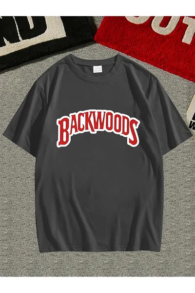 PALPİTO Ανδρικό μπλουζάκι με στάμπα καπνιστού BackWoods Oversize