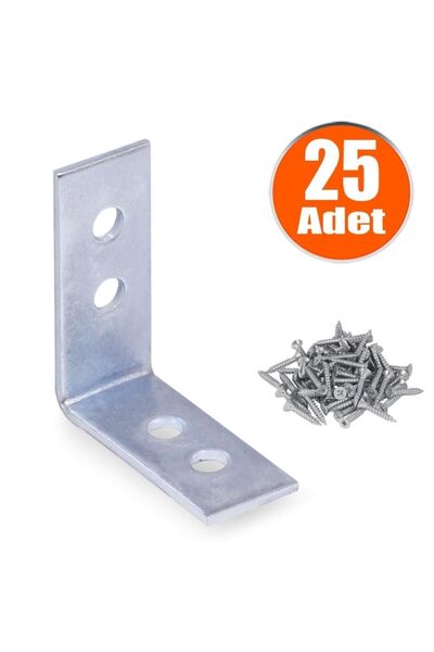 Badem10 Mobilya Eşya Dolap Deprem Sabitleyici Köşebent Bağlantı Aparatı L Dem...