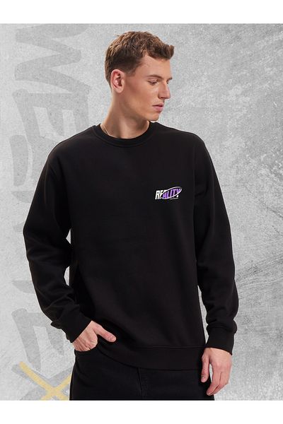 WEARTEX Unisex Oversize Reality Printed Crew Neck Sweatshirt Hoodie