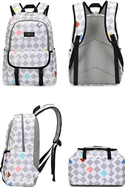 Go Veform Set de 2 genți de școală pentru fete - rucsac cu cutie de prânz și compartiment pentru laptop, negru OSÇ2203-2