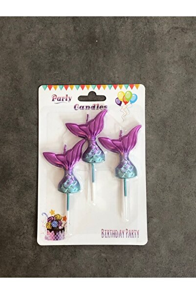 Nedi Deniz Kızı Kuyruğu Pasta Mumu