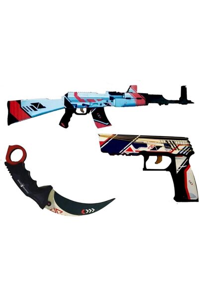 Lunarfall مجموعة ألعاب خشبية من Asimow مكونة من 3 قطع CS Go