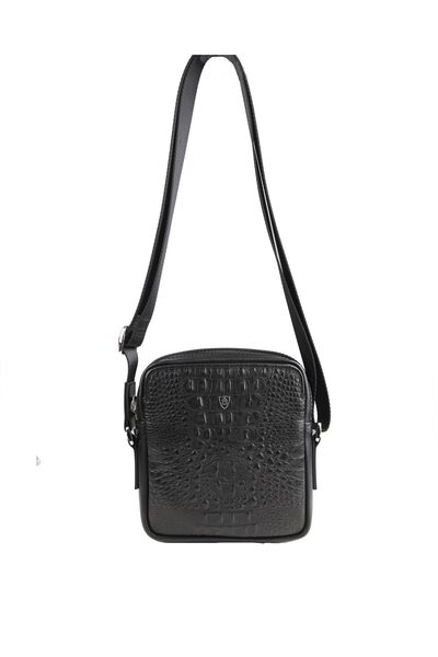 Aclass A Class Timsah Desen Siyah Postacı Çantası