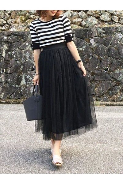 CNG MODA Fusta Hijab din Tulle