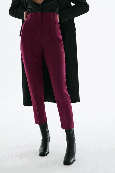 Org Marka Store Zr 2 Pocket On Back 2 Pleated Fabric Pants