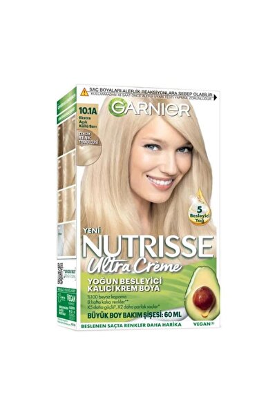 Garnier Nutrisse Ultra Creme Saç Boyası 10-1A Ekstra Açık Küllü