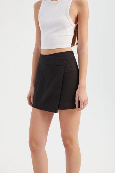 Hiccup Fusta pantaloni scurți asimetrici cu talie înaltă