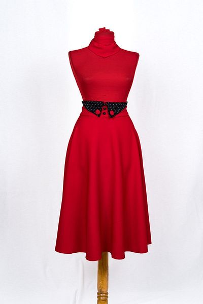 Sihirli Düğmeler Flared Skirt